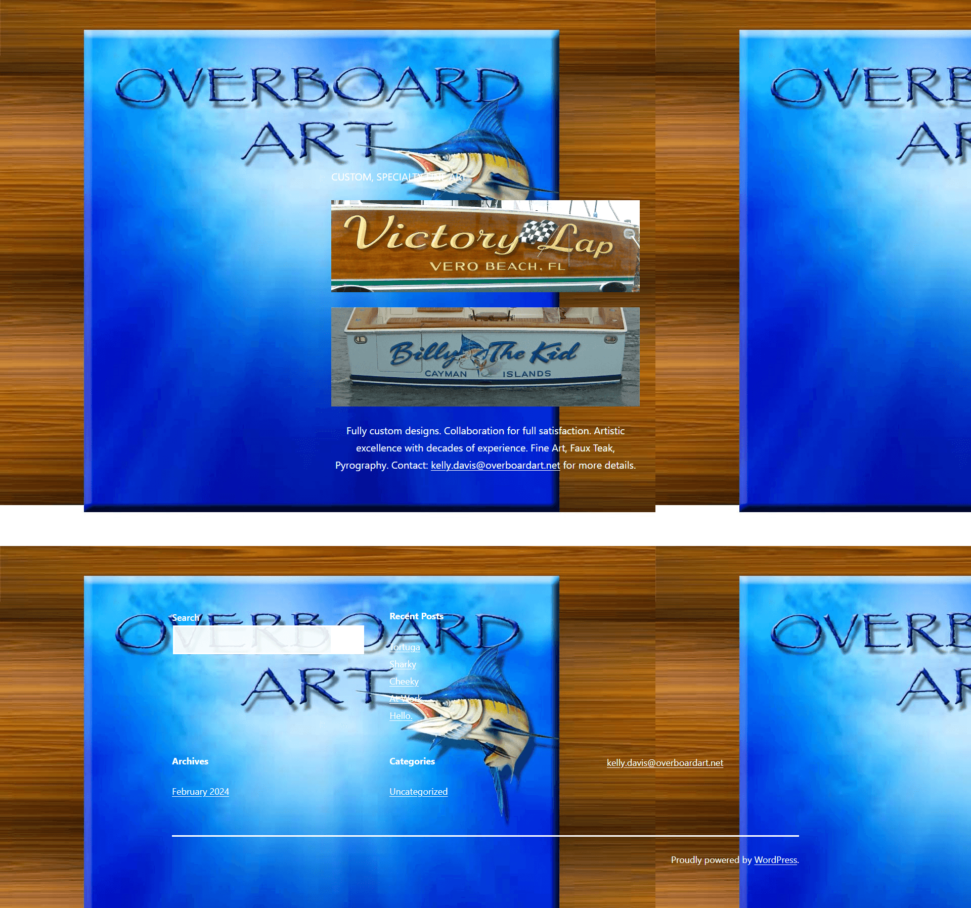 OVERBOARD ART homepage