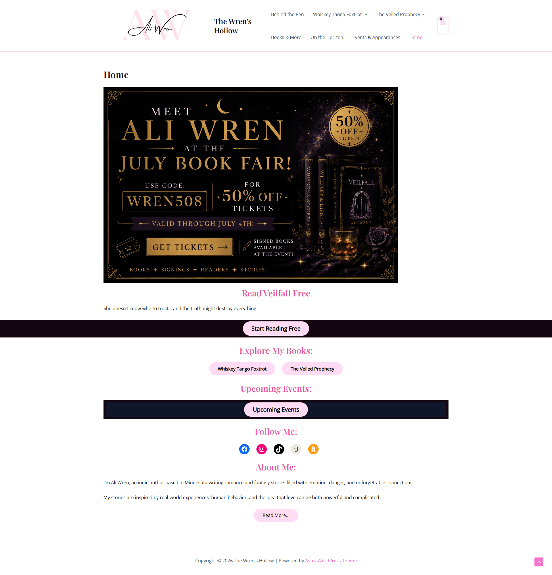 THE WREN'S HOLLOW homepage